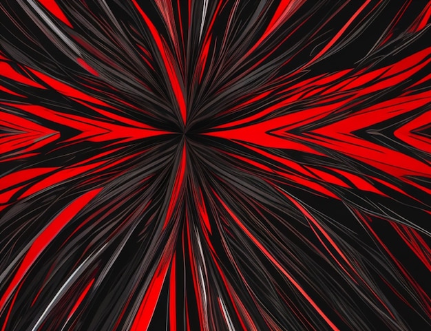 Red and black starburst abstract background