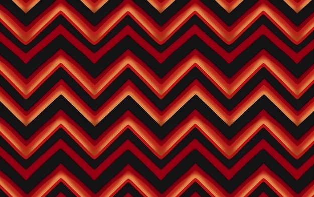 A red and black zigzag pattern with zigzag lines.