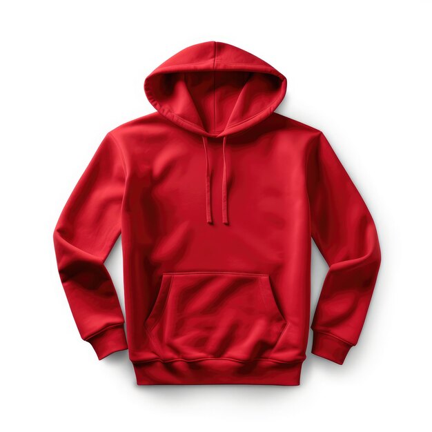 Premium AI Image | red blank hoodie mockup