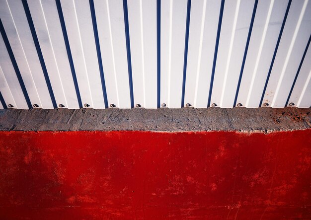 Red block blocking entrance to construction site backdrop