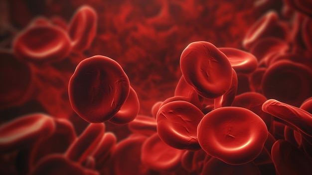 A red blood cell is shown in a picture.