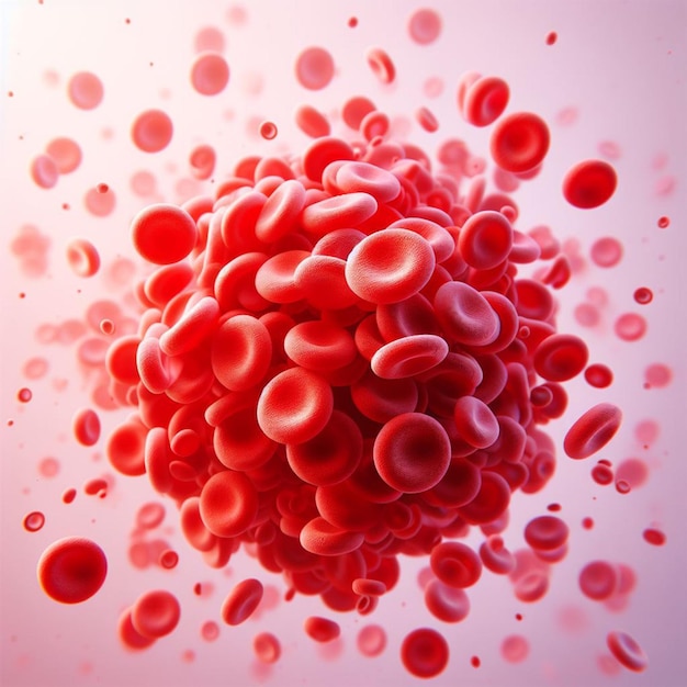 red blood cells in the circulatory system 3