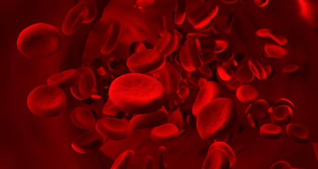 赤血球が静脈で凝固する