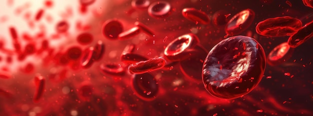 Foto cellule rosse del sangue e emoglobina immagini mediche da vicino