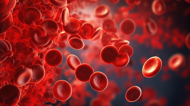 Red blood cells molecules