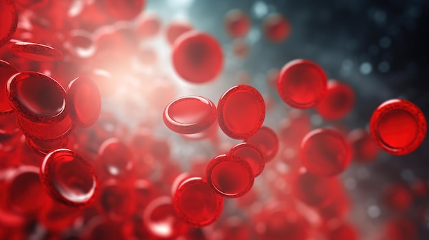 Red blood cells molecules