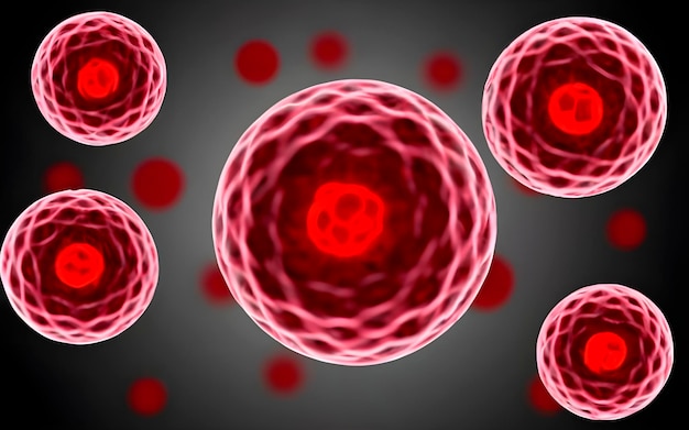 red blood cells in veins ai generated