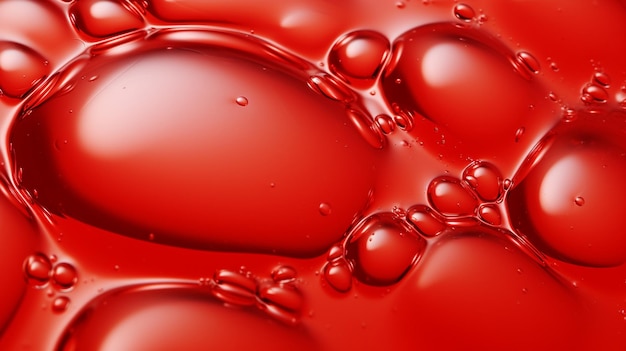 red blood drop in water