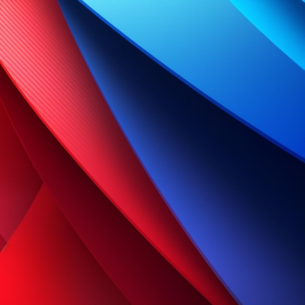 Red and blue background with a blue background