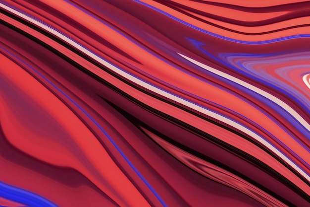 A red and blue background with a white stripe in the middle.