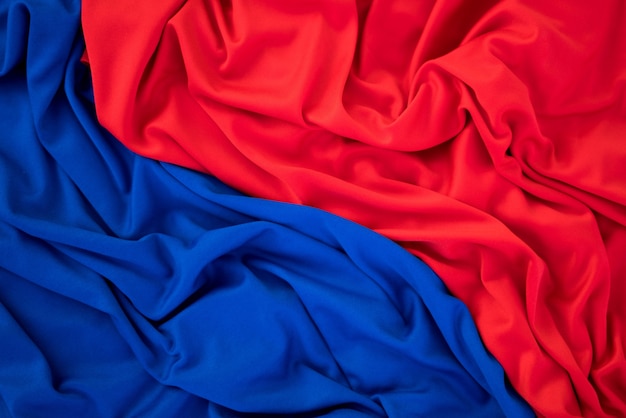 Red and Blue Cloth Texture Background