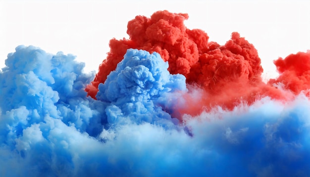 a red and blue clouds on sky