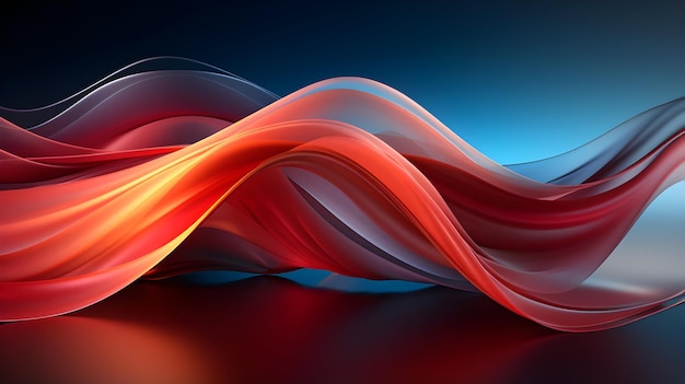 Red And Blue Gradient Curves