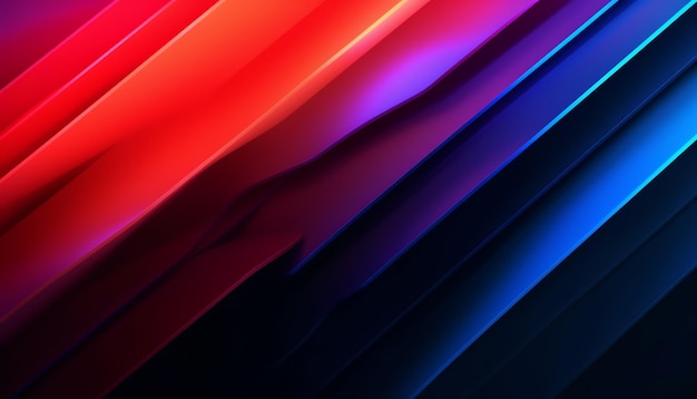 Red and blue lines in a black background