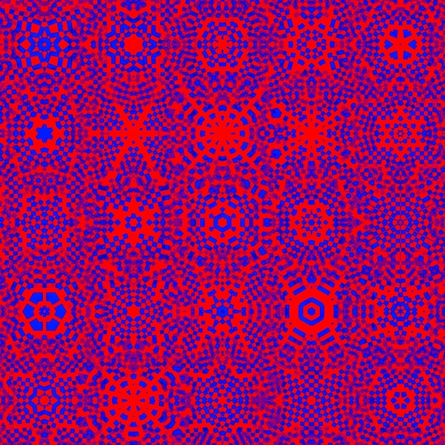 The red and blue pattern for background