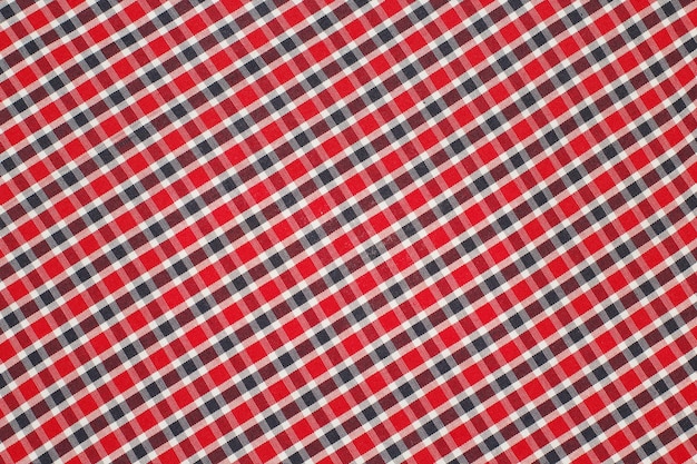 Premium Photo | Red and blue plaid fabric with a white background