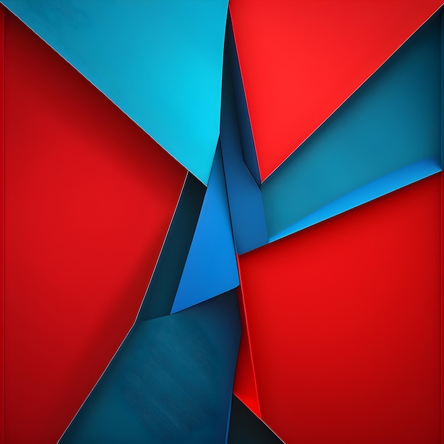 Red and blue polygon background