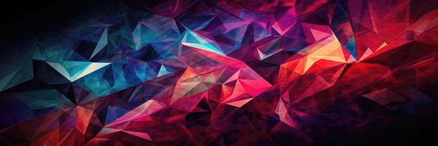 Photo red blue purple an image of a colorful crystalline structure background generative ai