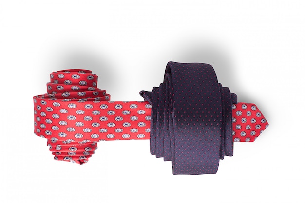 Red and blue ties