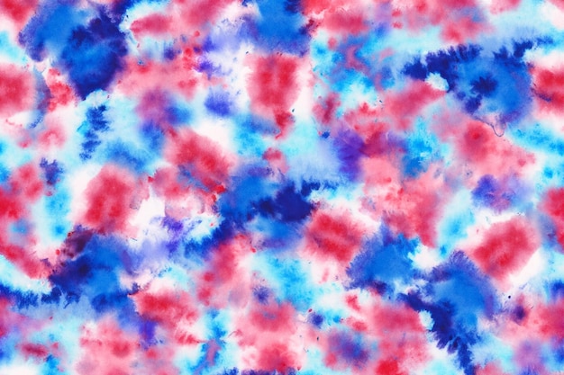 Red blue and white tiedye pattern background