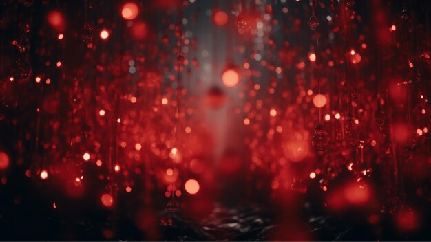 Photo red bokeh background festive atmosphere