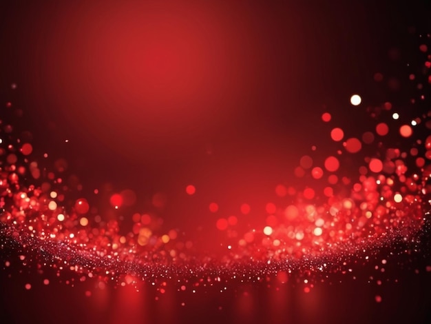 Red bokeh background for_banner poster event celebration