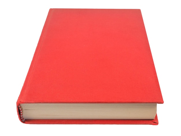 Photo red book isolated over white