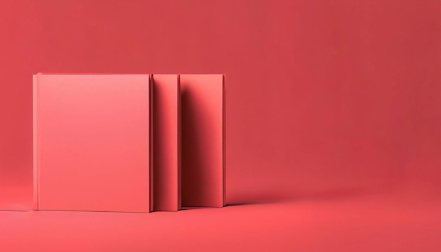 A red book on a red background