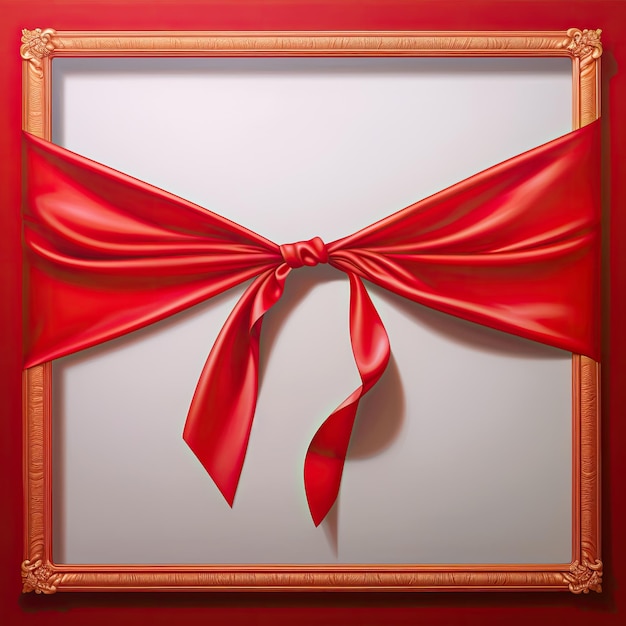 Photo red bow a bow on a white background a gift with a bow red bow on white background