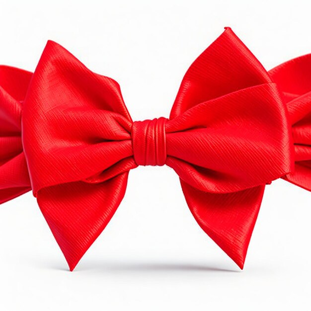 Premium AI Image | red bow isolated on transparent or white background