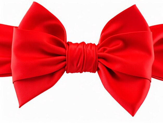 Premium AI Image | red bow isolated on transparent or white background