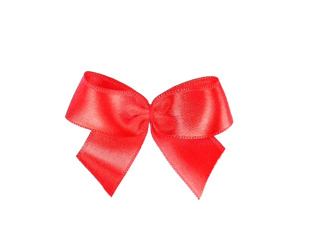 Red bow isolated  