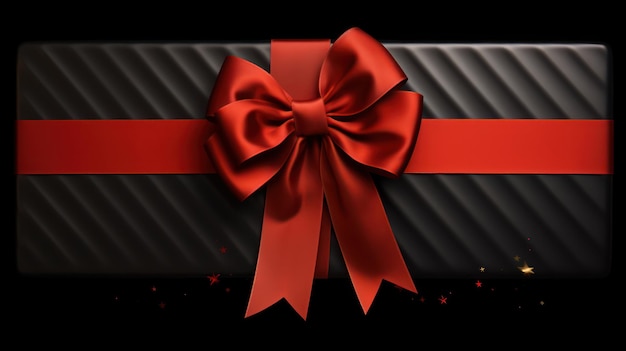 Red Bow Minimalism Unveiled Elegant Focus