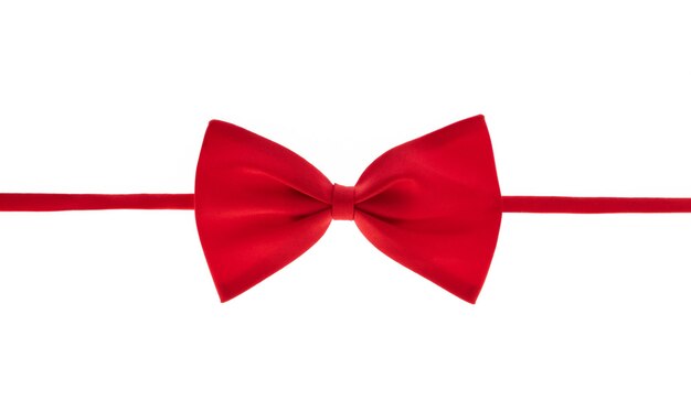 Premium Photo | Red bow tie isolated on a white background