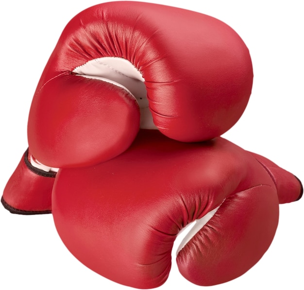 Red Boxing Gloves Isolated