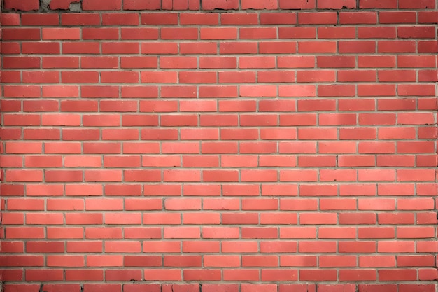 Red brick background pattern Brickwork Background of red bricks