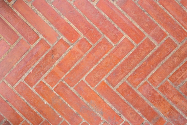 Red brick footpath background or texture.