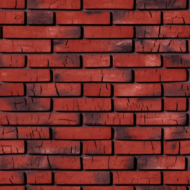 Red Brick Texture Beautiful Texture Tile Seamless Background Generative AI