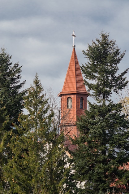 Red brick tower