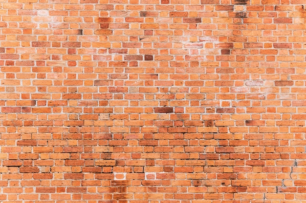 Foto sfondo di muro di mattoni rossi.