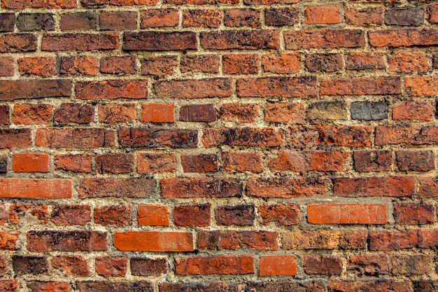 Red brick wall background