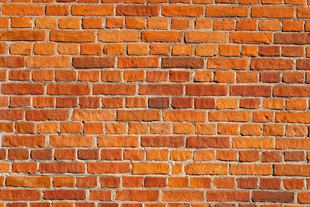 Red brick wall background