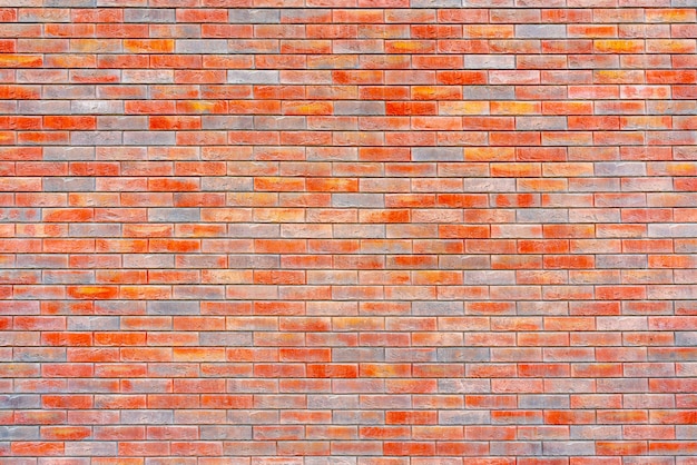 Red brick wall. Loft interior design. Architectural background.