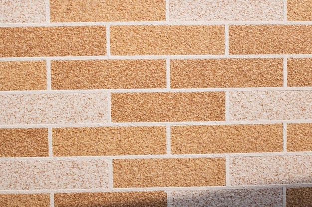 Red brick wall in modern style close up