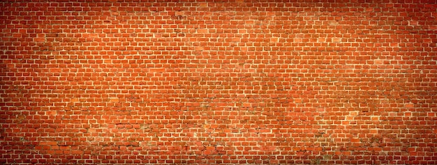 Red Brick wall panoramic view