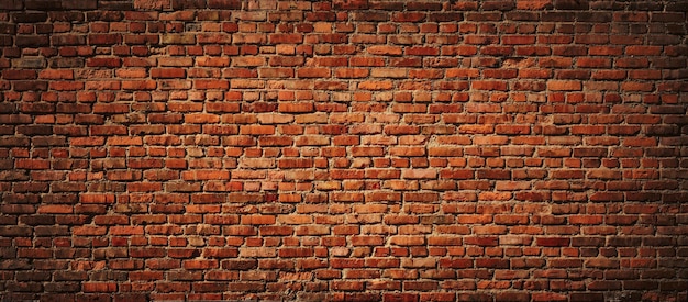Red Brick wall panoramic view