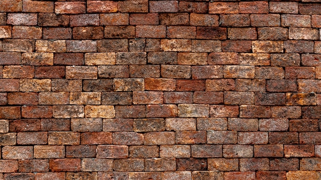 Red brick wall texture and background