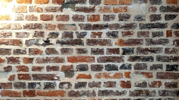 Red brick wall texture or brick wall background for interior