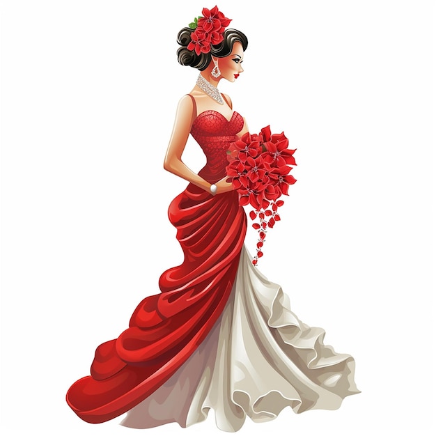 red Bride Clipart