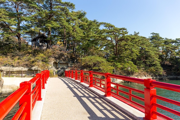 Red bridge in Matsushima Miyagi